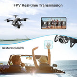 V14 Professional Drone 6K HD Dual Camera Wifi FPV Portable RC Quadcopter 2 Battery,Drones Suitable for Adults & Beginners.Logistics Is Randomly Sent by Ups,Usps,Self-Pickup.