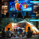 HY320 Projector 1920*1080P 4K Supported Wifi6 390 ANSI Home Theater 180° Flexible BT 5.0 Mini Beamer Projetor Portable