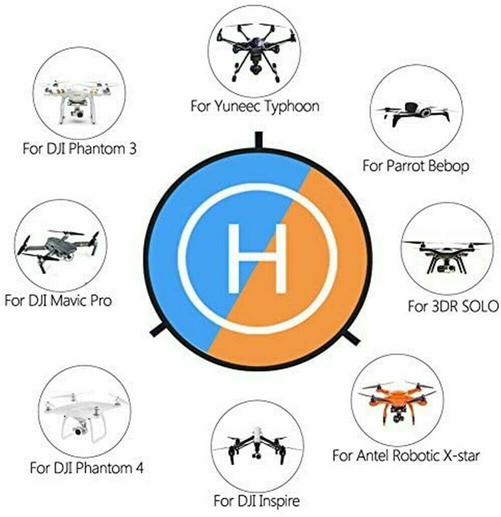 Drone Day&Night Landing Pad Launch Helipad for DJI Mavic Pro/Zoom Drone Parking