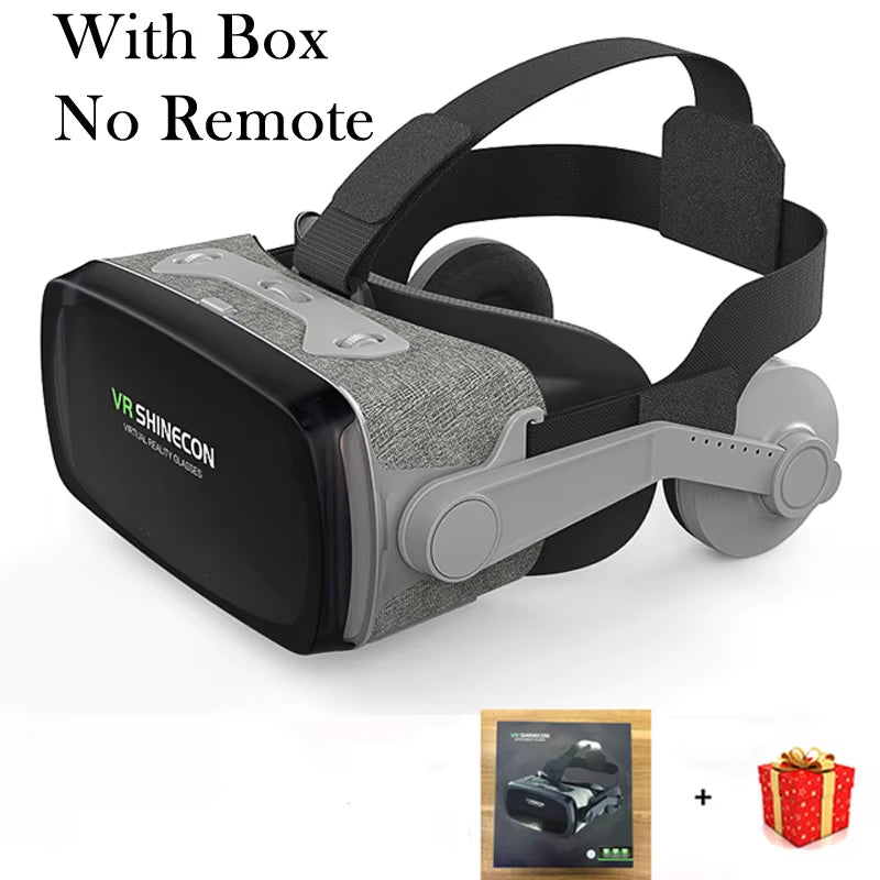 VR Shinecon Casque Viar 3D Glasses Virtual Reality Headset Helmet Goggle Lenses for Smart Phone Smartphone Video Game Binoculars