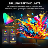 24" 200Hz Gaming Monitor,Ips Panel,Fhd Computer Monitor, Built-In Speakers, 120% Srgb, Freesync, Black