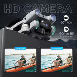 Lumo Pro Mini FPV Drone with Camera, 4.3 In.Screen, Foldable, Brushless Motor, 2-Batteries and Case – Gray