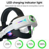 Head Strap  Quest 3 Comfort Sponge VR Headwear Charging Headset with Built-In 8000/6000Mah Batteries for VR Accessories