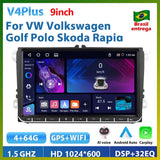 Podofo 2 Din Android 11 Radio Car Multimedia Player Carplay for Vw/Volkswagen/Golf/Polo/Tiguan/Passat/B6/Seat/Leon/Skoda/Octavia