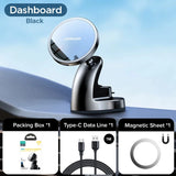 Joyroom 15W Qi Magnetic Car Phone Holder Wireless Charger for Iphone 14 13 12 Series Fast Air Vent Charging Phone Holder Charger