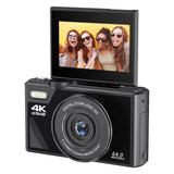 64MP Digital Camera for Photography 4K Video Vlogging Camcorder Youtube Webcam Cameras 18X Digital Zoom Camera 3" Flip Screen