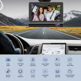 Dash Cam Front and Rear Dash Cam 4 Inch Dashboard Full 170° Wide Angle Backup with Night Vision G-Sensor Parking Monitor Loop Recording Motion Detection