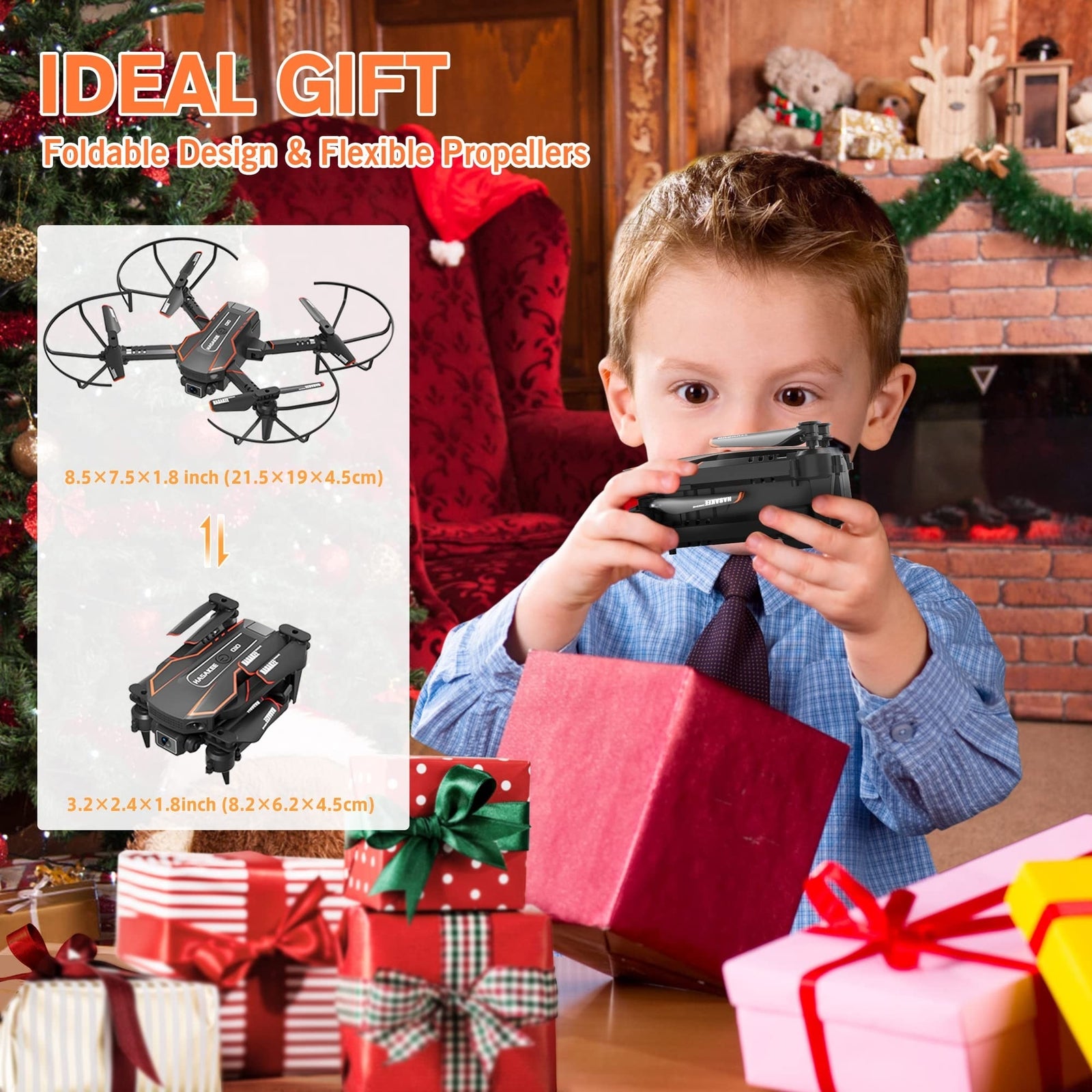 AVIALOGIC Mini Drone with Camera for Kids, Remote Control Helicopter Toys Gif...