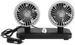 Car Fan Electric Car Fan 2 Speed Dual Head Auto Fan Cooling Air Circulator Auto Air Conditioner Portable Seat Cooling Low Noise Portable Air Cooling (12V/24V)