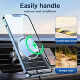 Joyroom 15W Qi Magnetic Car Phone Holder Wireless Charger for Iphone 14 13 12 Series Fast Air Vent Charging Phone Holder Charger