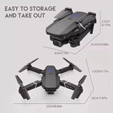 2025 New RC Drone with 4K HD Dual Camera Wifi FPV Foldable Quadcopter +4 Battery