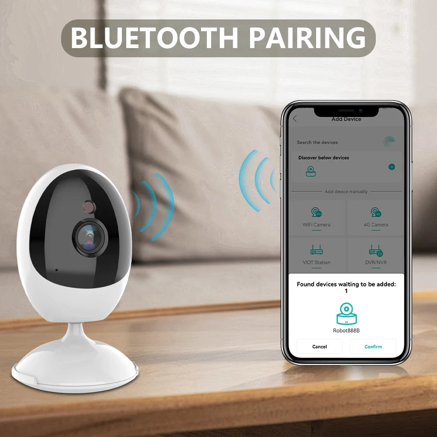 1080P Wireless WIFI Security Surveillance Camera for Indoor Baby Monitor Mini Camera Human Shape Detection Two-Way Audio ICSEE