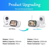 Baby Monitor New VB603 Wifi Surveillance Camera 3.2" LCD Display Video Intercom Digital Cameras Security-Protection for Newborm