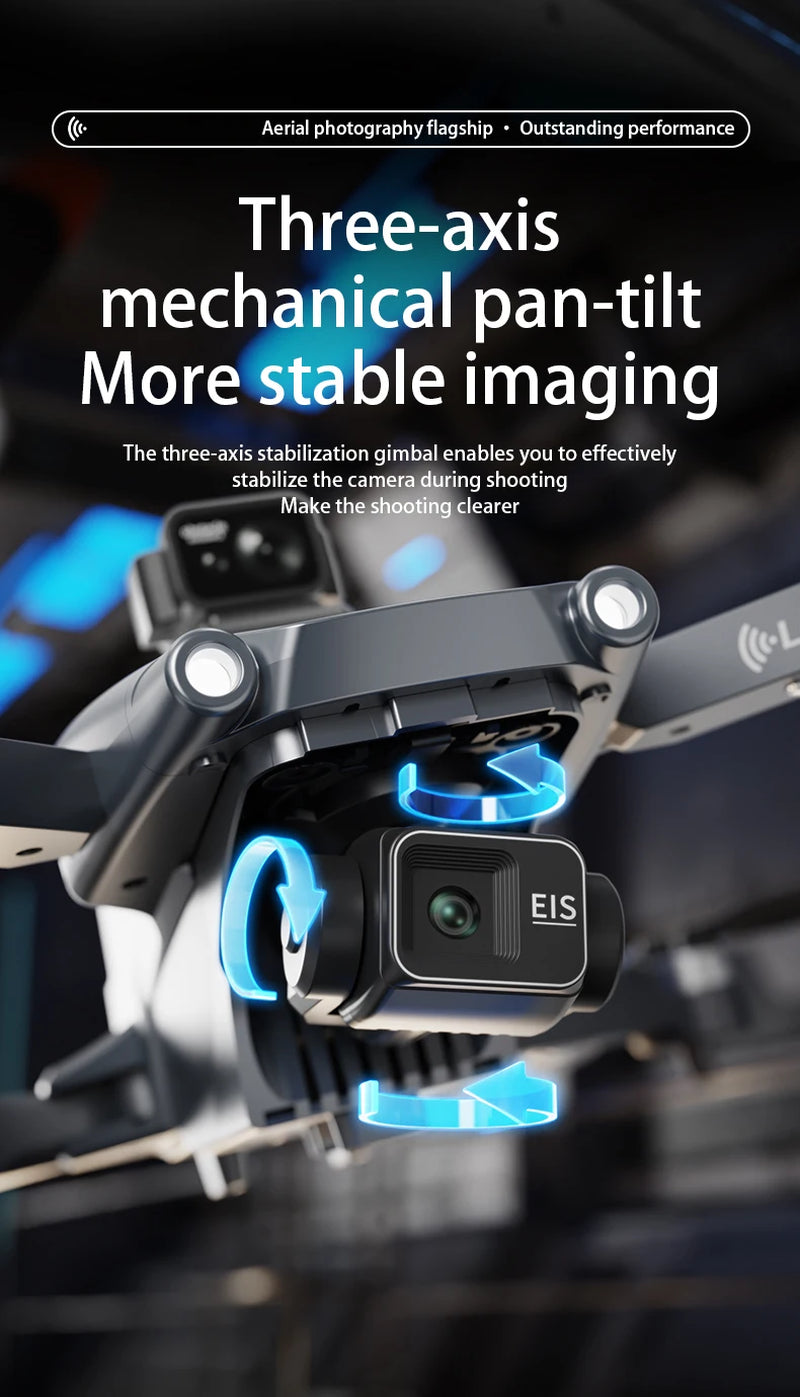 L600-2 MAX GPS Drone Professional 8K Dual Camera New 5KM 3-Axis Gimbal Obstacle Avoidance Brushless Quadcopter Toy