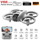 V66 Mini Drone 4K Profession HD 180 ° Lens Camera Wifi FPV RC Dron Obstacle Avoidance Foldable Helicopter Quadcopter Kids Toys