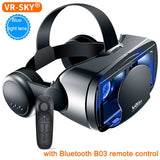 VRG Pro 3D VR Glasses Virtual Reality Full Screen Visual Wide-Angle VR Glasses Box for 5 to 7 Inch Smartphone Eyeglasses