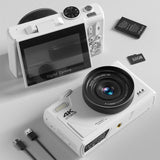 Compact 4K Digital Camera 64MP 18X Zoom for Photography Vlogging Youtube 3'' Flip Screen Flash