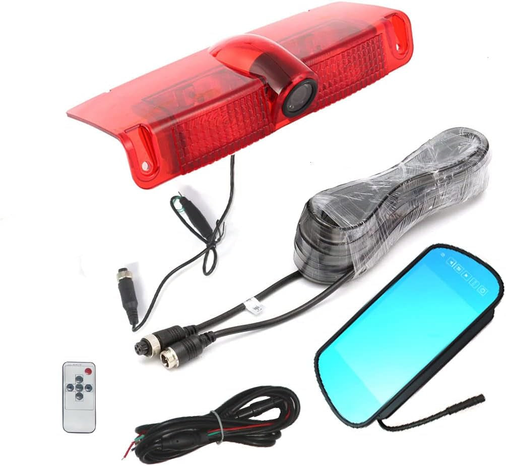 Savana Third Brake Light Placement Camera with Monitor Fit for Express GMC Savana Cargo Van (With Monitor)