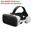 G04EB VR Glasses 3D Virtual Reality Glasses Google Cardboard Box Stereo Mic Headset Helmet for 5.5-7.2" Phone,Support Joystick