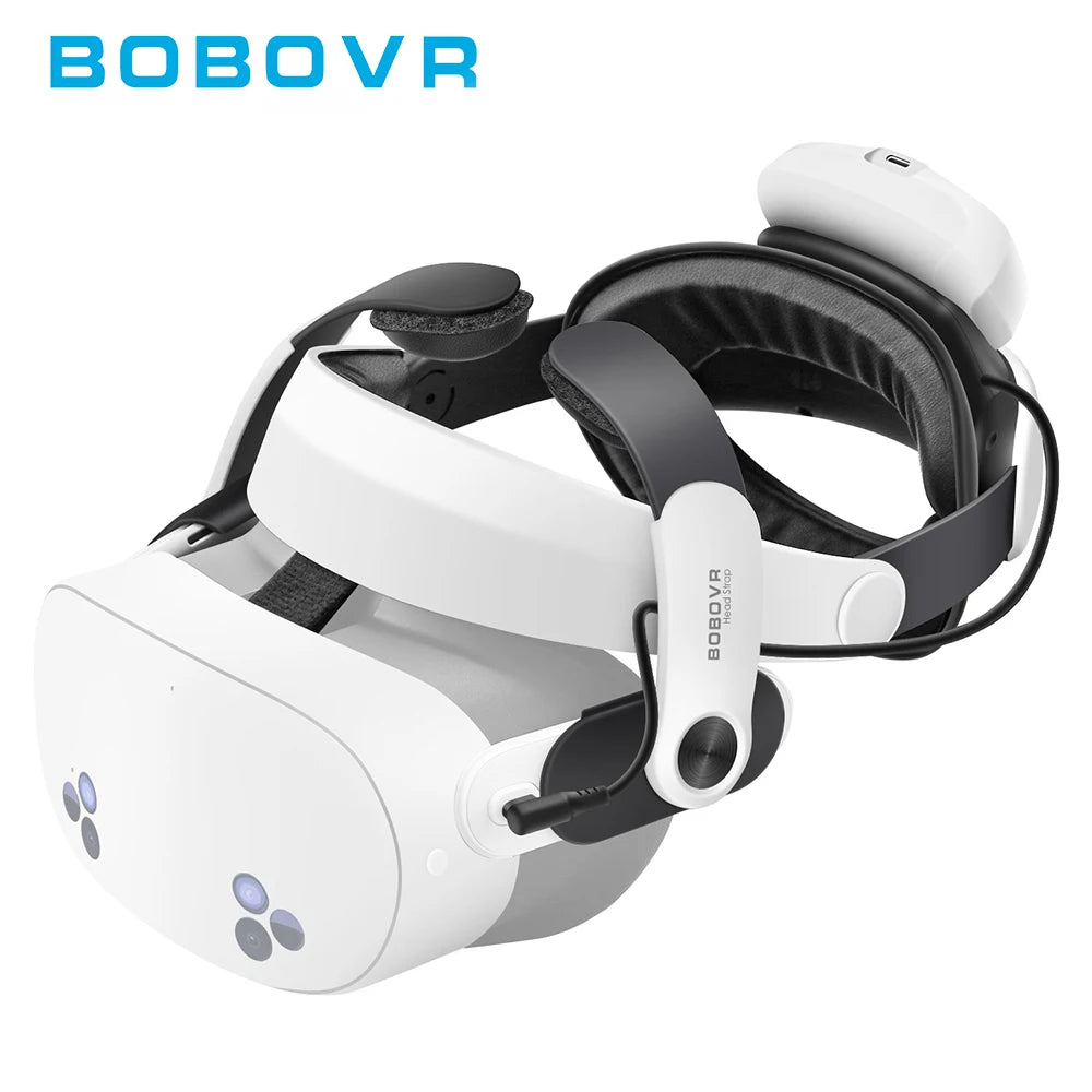 BOBOVR M3PRO Battery Head Strap Suitable for  Quest 3S VR Multi-Point Adjustment 5200Mah Battery Pack VR Accessories