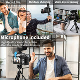 64MP Digital Cameras for Photography, 16X Optical Zoom Camera with Wifi & App Control, Vlogging Camera with 180°Flipable Scr