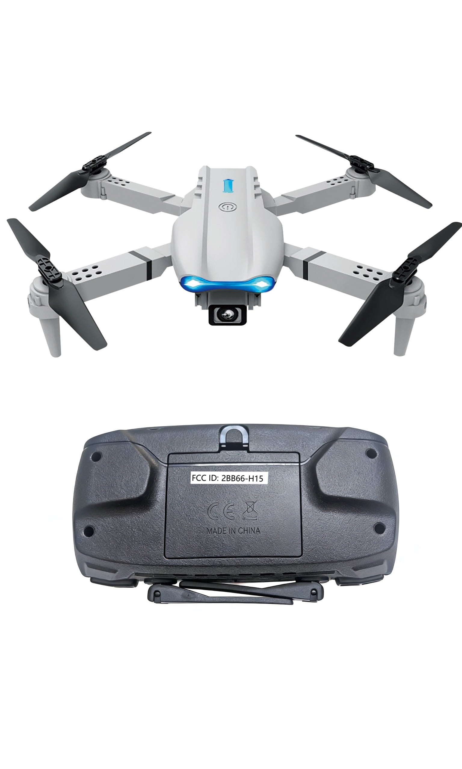 Drone with 4K HD Dual Camera for Adults Kids, RC Quadcopter with 2 Modular 1800Mah Batteries for 30 Mins Long Flight (Gray)