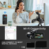 4K Video Camera Camcorder UHD 48MP Wifi IR Night Vision Vlogging Camera for Youtube