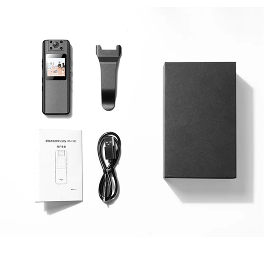 A22 1080P Infrared Night Vision Digital Mini Camera with LED Screen Small Camcorder Body Cam for Home Office