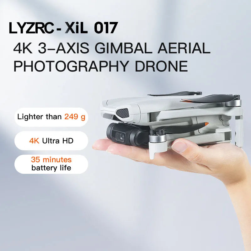 017 3-Axis Gimbal Drone 4K Camera GPS Dron Touch Screen Remote 10KM Image Transmitting 5G Wifi FPV Foldable Quadcopter New