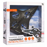 Sharper Image Thunderbolt Stealth Drone: Remote Controlled, Gyroscopic Stabilization, Indoor Use, Beginner Skill Level