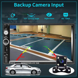 Pantalla HD Radio Bluetooth Para Carro Auto Con Camara De Reversa Retroceso 2026