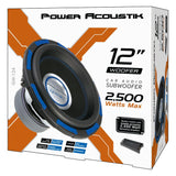 Gothic Series GW-124 Premium 12" Subwoofer - 2,500 Watt Max, Composite Fiber Rigid Cone (New)
