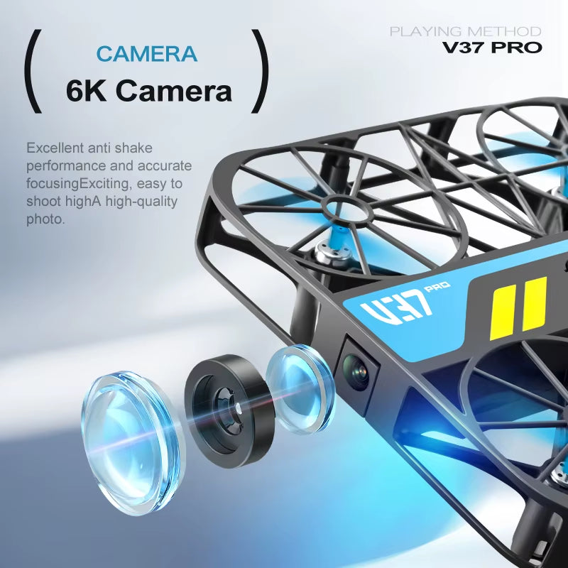 V37 Pro Mini Drone with Camera 4K HD Wifi FPV Drone Pocket Remote Control Helicopter Quadcopter Christmas Gift for Kids