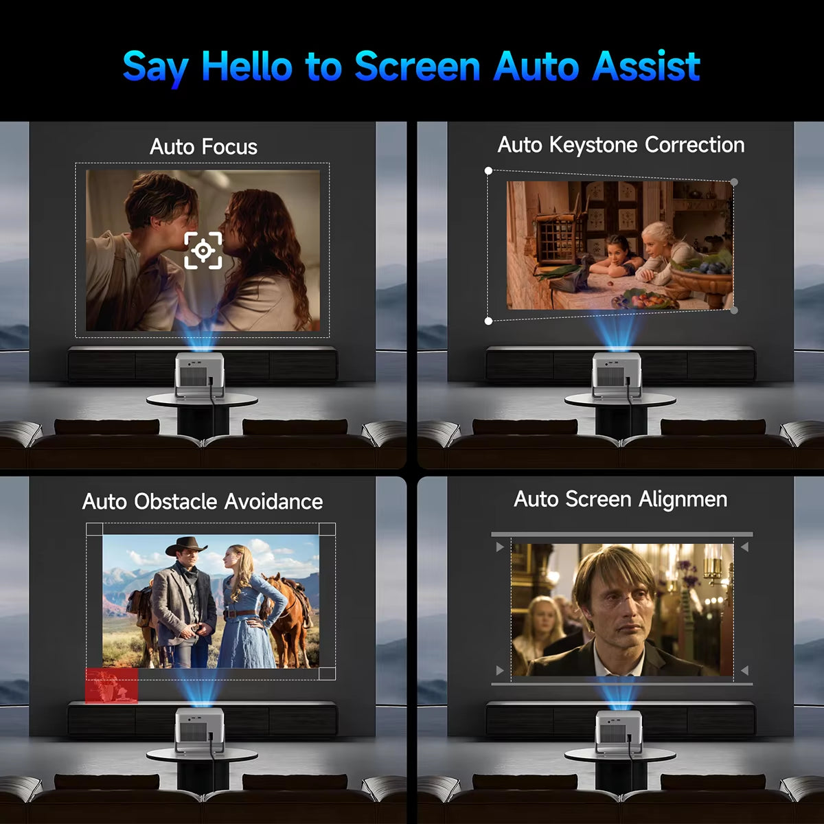2026 Magcubic Projector Auto Focus 1080P Native Projector HY350GT 900 ANSI Smart Projector