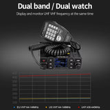 RT95 Mobile Ham Radio Two-Way Car Radio VHF UHF Dual Band Mobile Radio Station Transceiver Base Station for Camping
