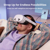 KIWI Design K4 Comfort Head Strap Compatible with Quest 3/Quest 3S Elite Strap VR Accessories