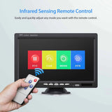 Backup Wired Camera 7'' 1080P Front & Rear View Monitor Back up Camera for Car or Truck IP69 Waterproof Night Vision DIY Grid Lines AY7 Wired Camera