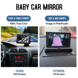 1080P Camera Baby Car Mirror 4.3'' IPS Screen Night Vision Function Baby Car Mirror Monitor with for Infants Kids Pets