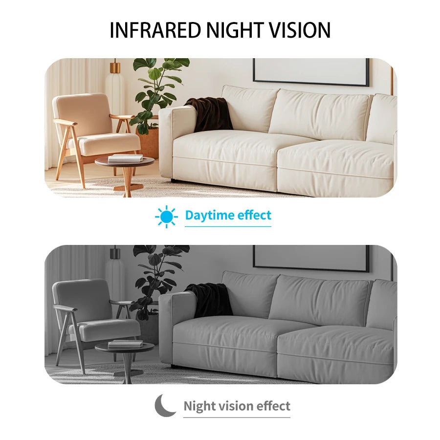 1080P Wireless WIFI Security Surveillance Camera for Indoor Baby Monitor Mini Camera Human Shape Detection Two-Way Audio ICSEE