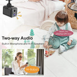 2PCS  5MP Mini Camera 4G/Wifi Security Camera 2400Mah Indoor Home Surveillance Cam PIR Human Motion Auto Tracking Ubox