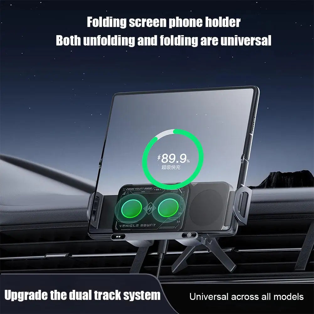 NEW High-End 360° Rotation Car Mobile Phone Holder  Cellphone Stand with Fast Wireless Charging Adapter Phone Mount