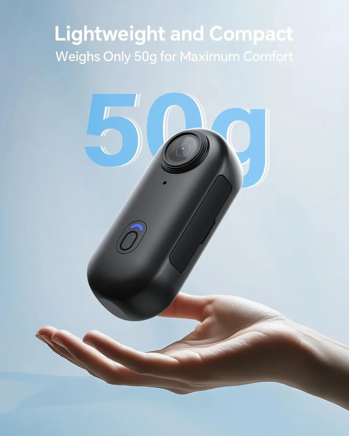 W4 Mini Body Camera 1080P HD 128GB, 2Hrs Recording Wearable Camera , Lightweight Hands-Free for Outdoor & Pet Walking