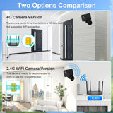 2PCS  5MP Mini Camera 4G/Wifi Security Camera 2400Mah Indoor Home Surveillance Cam PIR Human Motion Auto Tracking Ubox
