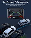 Dash Cam Front and Rear 1080P Full HD Car Camera,2.45 Inch Dash Camera with 64GB SD Card, Super Night Vision, Parking Mode, G-Sensor, Loop Recording, WDR