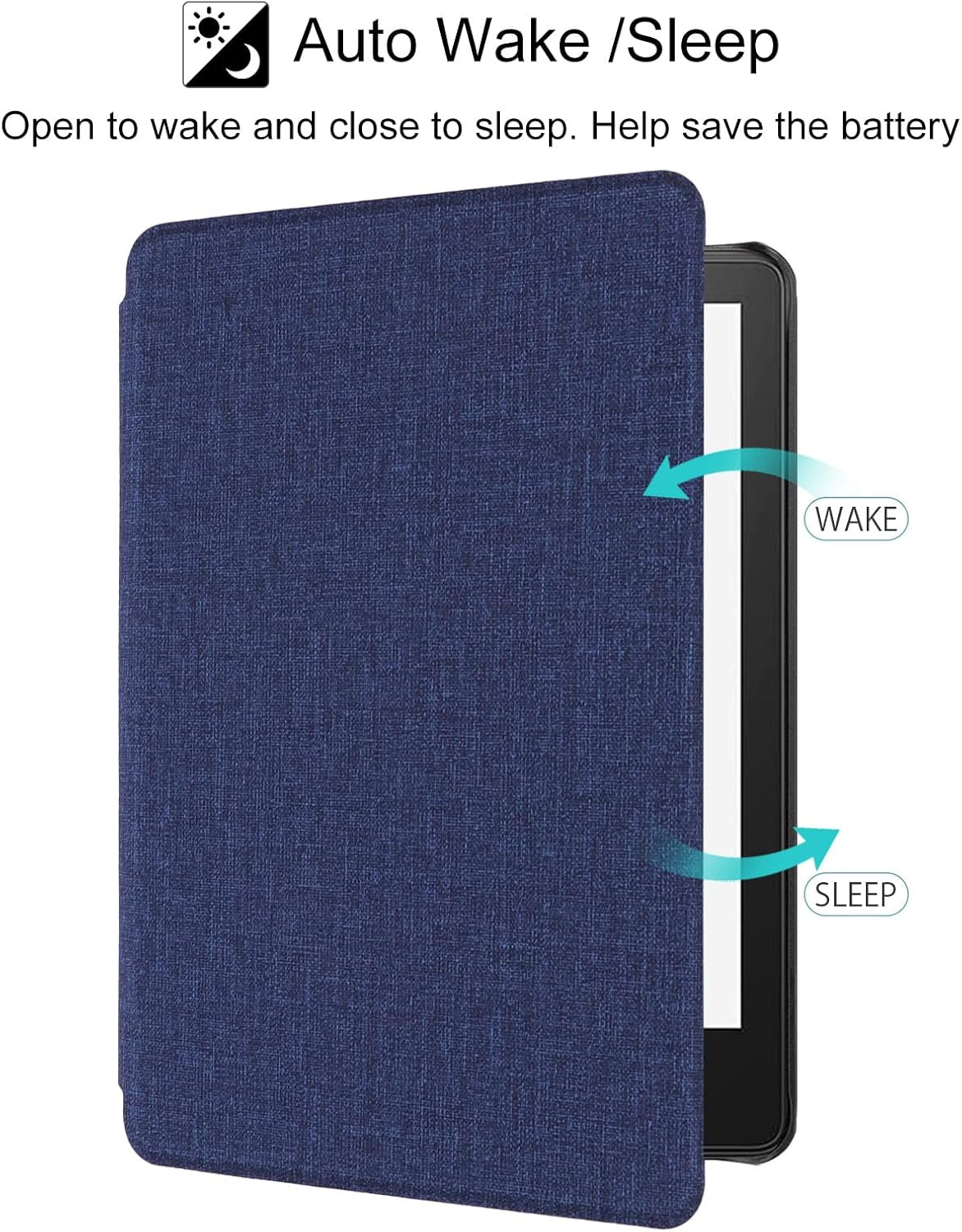 Case for 6.8" Kindle Paperwhite (Model No. M2L3EK / M2L4EK), Premium Lightweight PU Leather Protective Cover, Smart Case with Auto Wake/Sleep