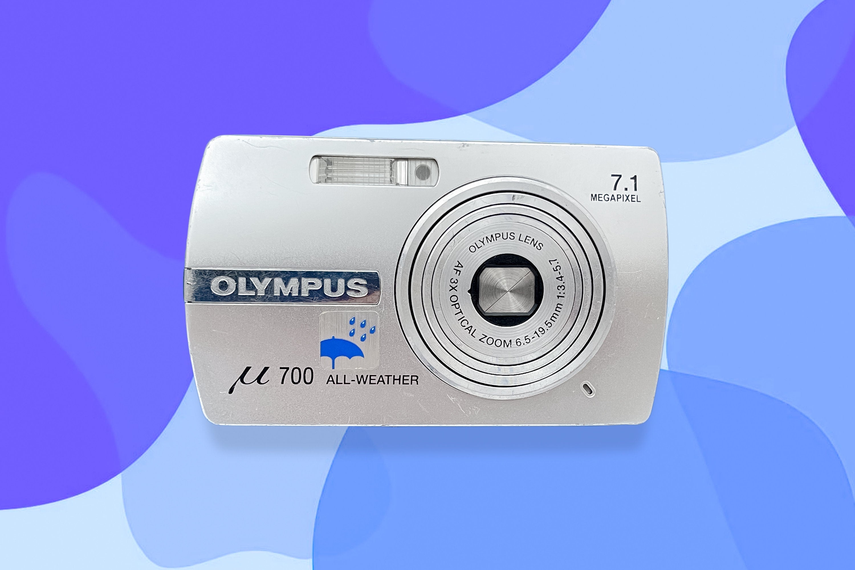 Olympus Mju 700 Digital Camera: Vintage Silver Camera